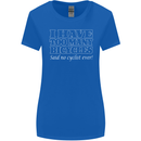 Too Many Bicycles Said No Cyclist Cycling Womens Wider Cut T-Shirt Royal Blue