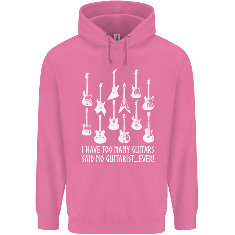 Too Many Guitars Said No Guitarist Childrens Kids Hoodie Azalea