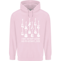 Too Many Guitars Said No Guitarist Childrens Kids Hoodie Light Pink