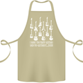 Too Many Guitars Said No Guitarist Cotton Apron 100% Organic Khaki