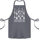 Too Many Guitars Said No Guitarist Cotton Apron 100% Organic Steel