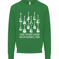 Too Many Guitars Said No Guitarist Kids Sweatshirt Jumper Irish Green