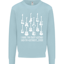 Too Many Guitars Said No Guitarist Kids Sweatshirt Jumper Light Blue