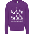 Too Many Guitars Said No Guitarist Kids Sweatshirt Jumper Purple