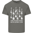 Too Many Guitars Said No Guitarist Kids T-Shirt Childrens Charcoal
