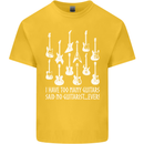 Too Many Guitars Said No Guitarist Kids T-Shirt Childrens Yellow