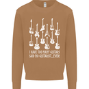 Too Many Guitars Said No Guitarist Mens Sweatshirt Jumper Caramel Latte