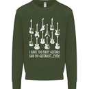 Too Many Guitars Said No Guitarist Mens Sweatshirt Jumper Forest Green