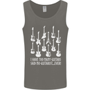 Too Many Guitars Said No Guitarist Mens Vest Tank Top Charcoal