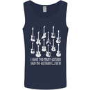 Too Many Guitars Said No Guitarist Mens Vest Tank Top Navy Blue