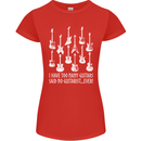 Too Many Guitars Said No Guitarist Womens Petite Cut T-Shirt Red