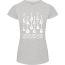 Too Many Guitars Said No Guitarist Womens Petite Cut T-Shirt Sports Grey