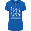 Too Many Guitars Said No Guitarist Womens Wider Cut T-Shirt Royal Blue