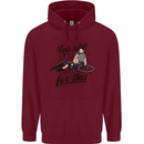Too Old For This Funny Cycling Bicycle Childrens Kids Hoodie Maroon