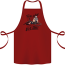 Too Old For This Funny Cycling Bicycle Cotton Apron 100% Organic Maroon