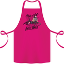 Too Old For This Funny Cycling Bicycle Cotton Apron 100% Organic Pink