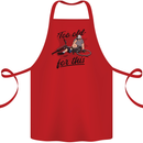 Too Old For This Funny Cycling Bicycle Cotton Apron 100% Organic Red