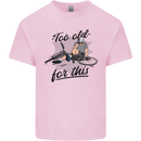 Too Old For This Funny Cycling Bicycle Kids T-Shirt Childrens Light Pink