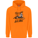 Too Old For This Funny Cycling Bicycle Mens 80% Cotton Hoodie Orange