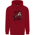 Too Old For This Funny Cycling Bicycle Mens 80% Cotton Hoodie Red