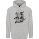 Too Old For This Funny Cycling Bicycle Mens 80% Cotton Hoodie Sports Grey