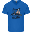 Too Old For This Funny Cycling Bicycle Mens V-Neck Cotton T-Shirt Royal Blue
