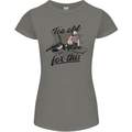Too Old For This Funny Cycling Bicycle Womens Petite Cut T-Shirt Charcoal
