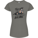 Too Old For This Funny Cycling Bicycle Womens Petite Cut T-Shirt Charcoal