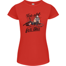 Too Old For This Funny Cycling Bicycle Womens Petite Cut T-Shirt Red