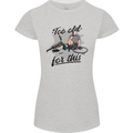 Too Old For This Funny Cycling Bicycle Womens Petite Cut T-Shirt Sports Grey
