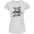 Too Old For This Funny Cycling Bicycle Womens Petite Cut T-Shirt White