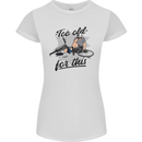 Too Old For This Funny Cycling Bicycle Womens Petite Cut T-Shirt White