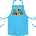 Too Old Funny Danny Glover Movie Quote Cotton Apron 100% Organic Turquoise