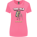 Too Old for This Shit Funny Music DJ Vinyl Womens Wider Cut T-Shirt Azalea