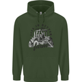 Tractor Life Is Better Farm Funny Farming Childrens Kids Hoodie Forest Green