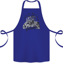 Tractor Life Is Better Farm Funny Farming Cotton Apron 100% Organic Royal Blue