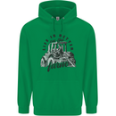Tractor Life Is Better Farm Funny Farming Mens 80% Cotton Hoodie Irish Green