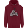 Tractor Life Is Better Farm Funny Farming Mens 80% Cotton Hoodie Maroon