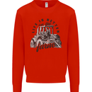 Tractor Life Is Better Farm Funny Farming Mens Sweatshirt Jumper Bright Red