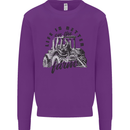 Tractor Life Is Better Farm Funny Farming Mens Sweatshirt Jumper Purple