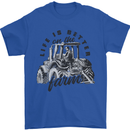 Tractor Life Is Better Farm Funny Farming Mens T-Shirt Cotton Gildan Royal Blue