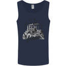 Tractor Life Is Better Farm Funny Farming Mens Vest Tank Top Navy Blue