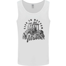 Tractor Life Is Better Farm Funny Farming Mens Vest Tank Top White