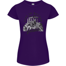 Tractor Life Is Better Farm Funny Farming Womens Petite Cut T-Shirt Purple