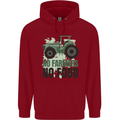 Tractor No Farmers No Food Farming Childrens Kids Hoodie Red