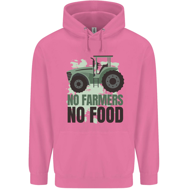 Tractor No Farmers No Food Farming Mens 80% Cotton Hoodie Azelea