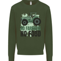 Tractor No Farmers No Food Farming Mens Sweatshirt Jumper Forest Green