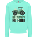 Tractor No Farmers No Food Farming Mens Sweatshirt Jumper Peppermint