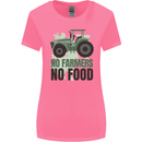 Tractor No Farmers No Food Farming Womens Wider Cut T-Shirt Azalea