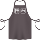 Tractor Problem Solved Driver Farmer Funny Cotton Apron 100% Organic Dark Grey
